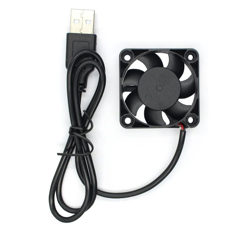 ANVISION 2-Pack 40mm x 10mm DC 5V USB Brushless Cooling Fan, Dual Ball Bearing - Image 3